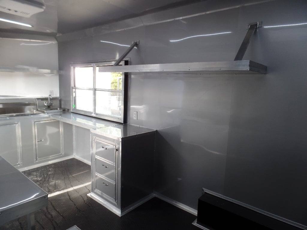 8.5′ x 22′ Cobalt Blue BBQ Porch Concession Food Trailer — photo 9