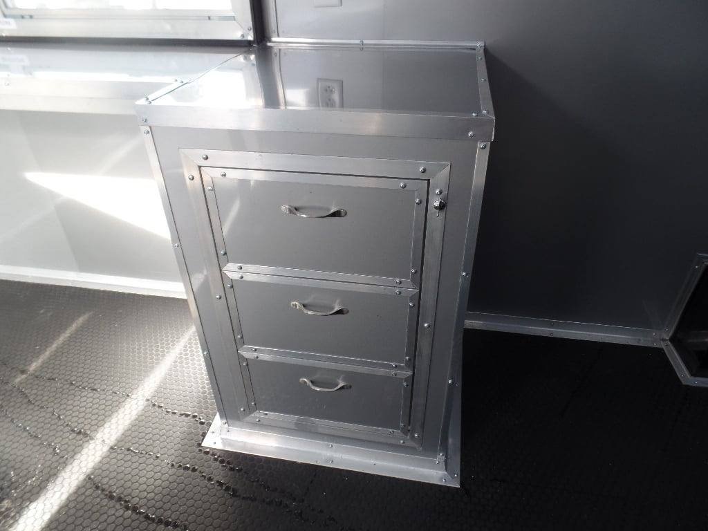 8.5′ x 22′ Cobalt Blue BBQ Porch Concession Food Trailer — photo 5