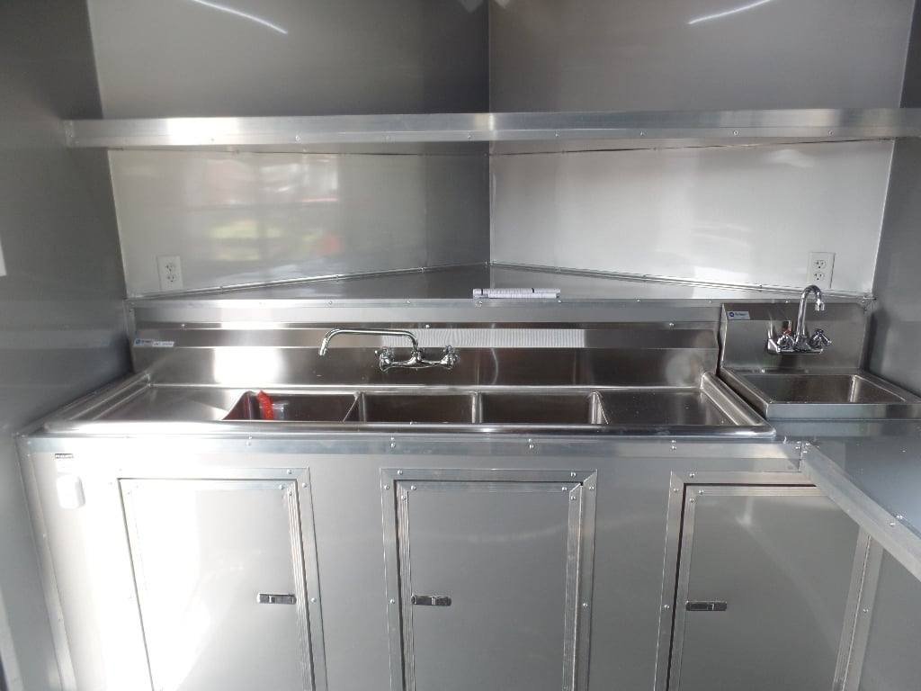 8.5′ x 22′ Cobalt Blue BBQ Porch Concession Food Trailer — photo 12