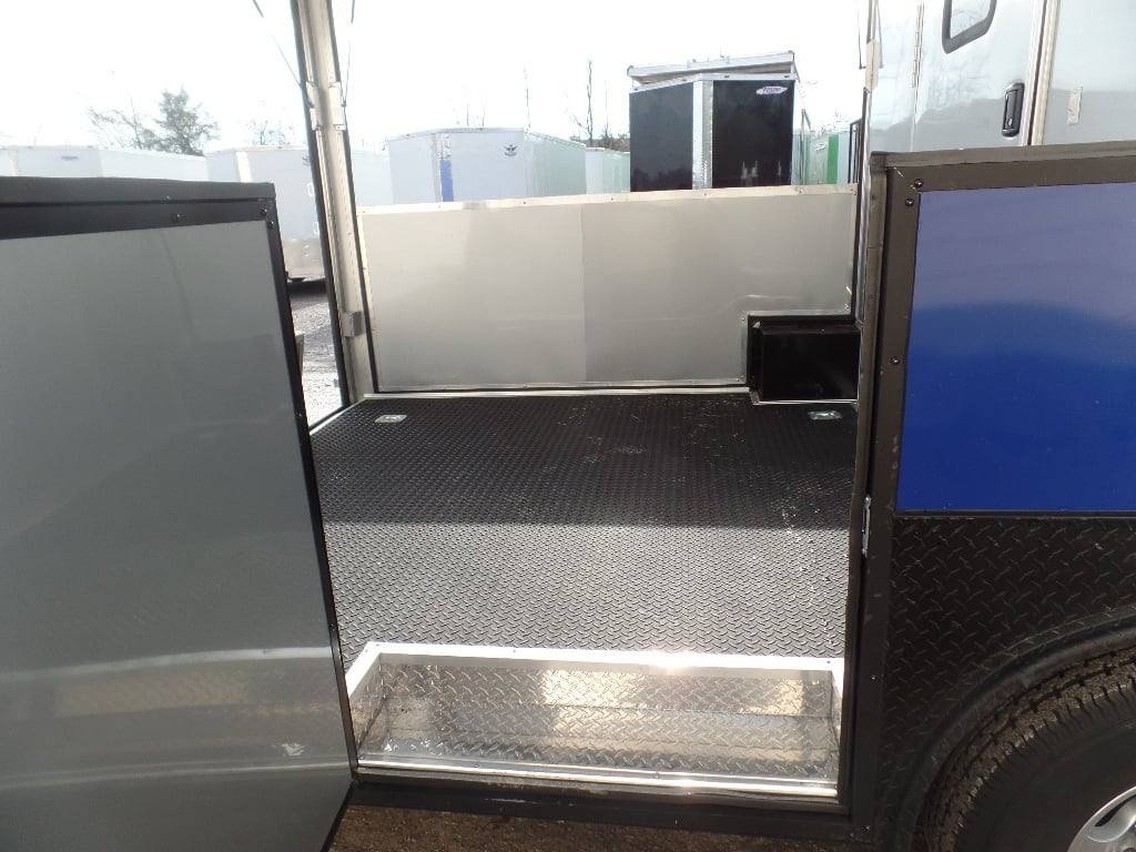 8.5′ x 22′ Cobalt Blue BBQ Porch Concession Food Trailer — photo 3