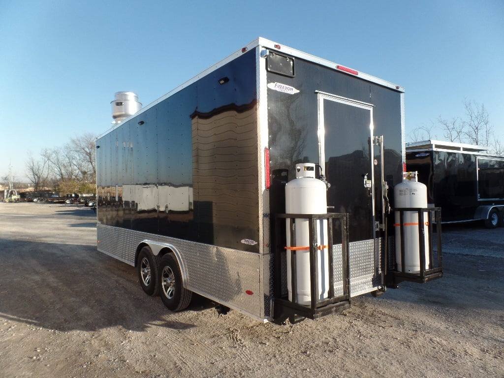 8.5′ x 20′ Black Concession Food Trailer With Appliances — photo 14