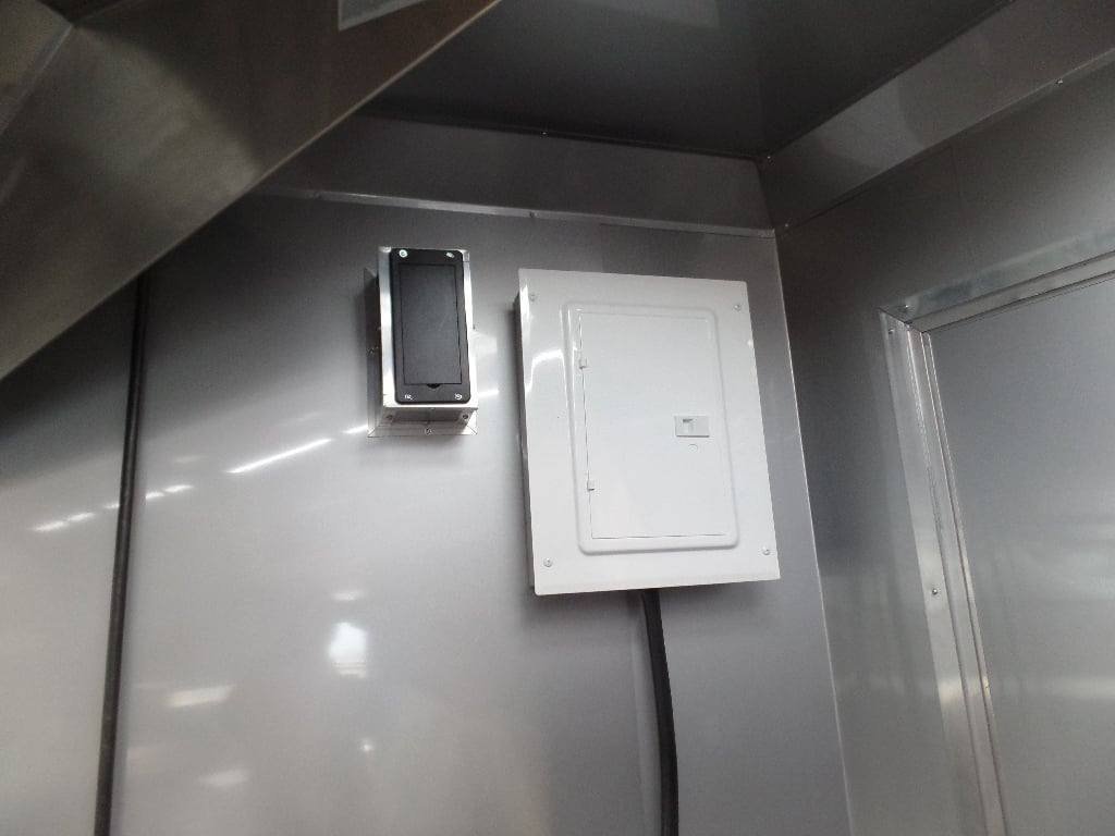 8.5′ x 20′ Black Concession Food Trailer With Appliances — photo 8