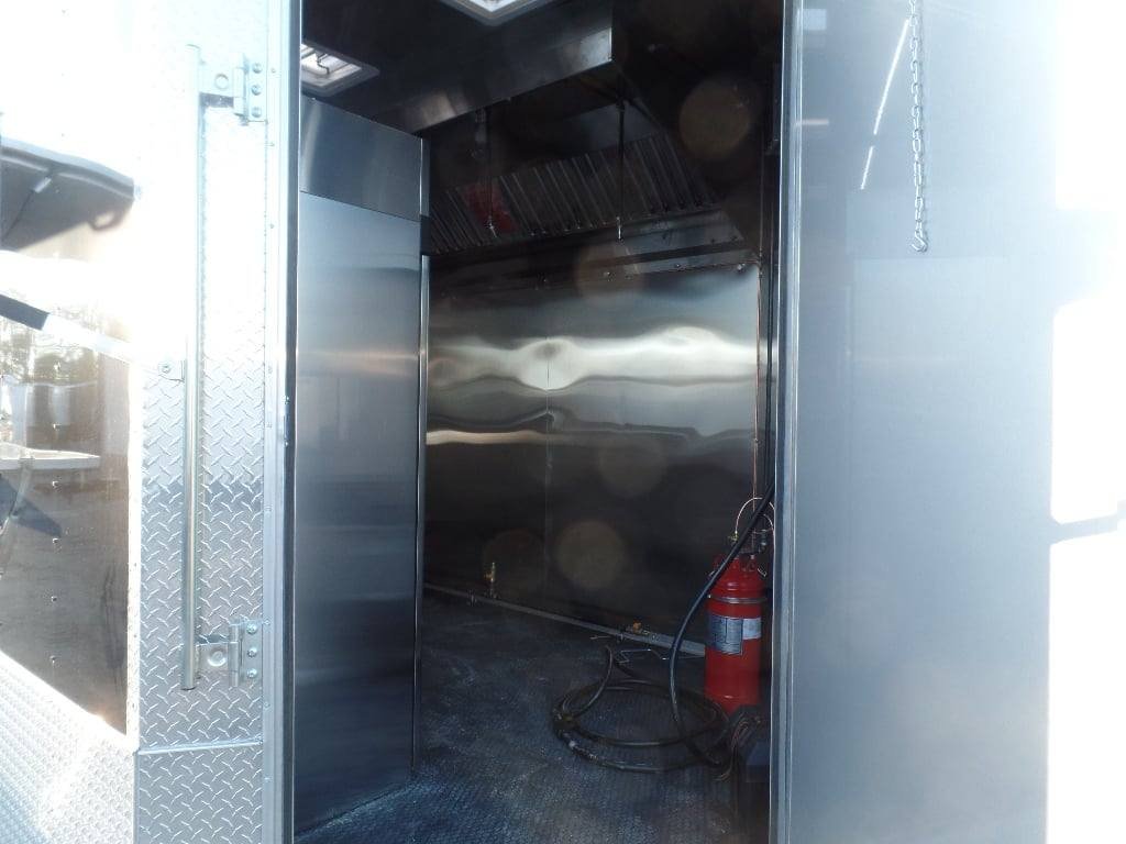 8.5′ x 20′ Black Concession Food Trailer With Appliances — photo 5