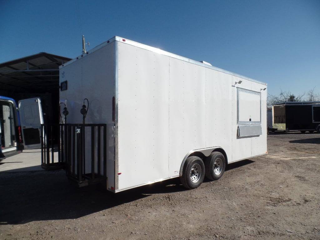 8.5′ x 20′ White Concession Food Trailer With Appliances — photo 15