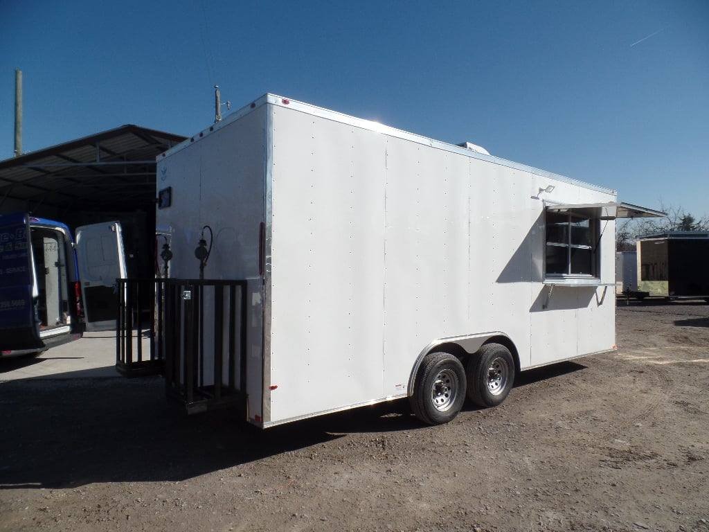 8.5′ x 20′ White Concession Food Trailer With Appliances — photo 14