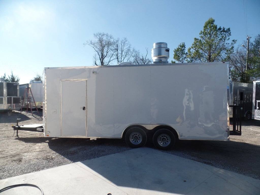 8.5′ x 20′ White Concession Food Trailer With Appliances — photo 13