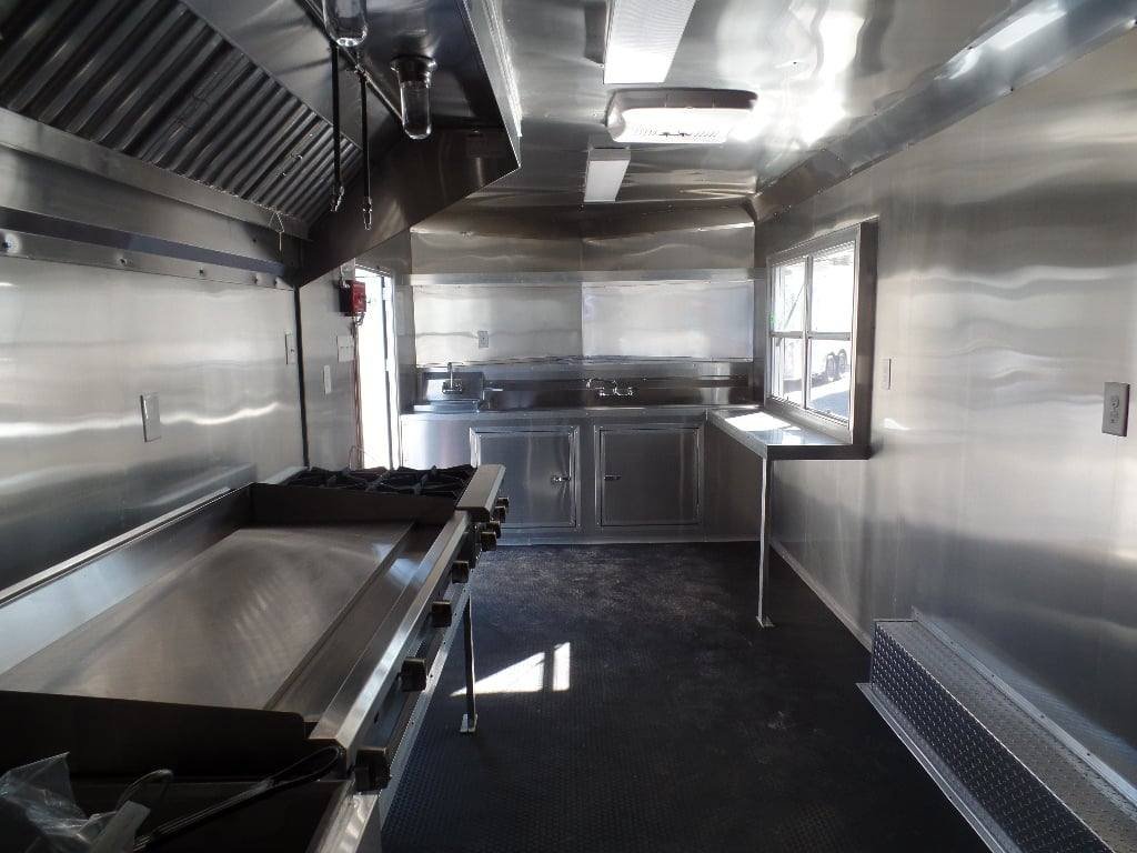 8.5′ x 20′ White Concession Food Trailer With Appliances — photo 9