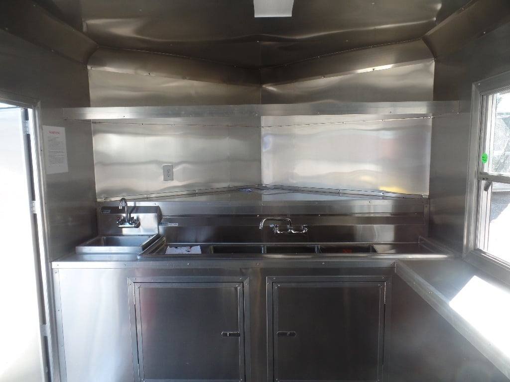 8.5′ x 20′ White Concession Food Trailer With Appliances — photo 8
