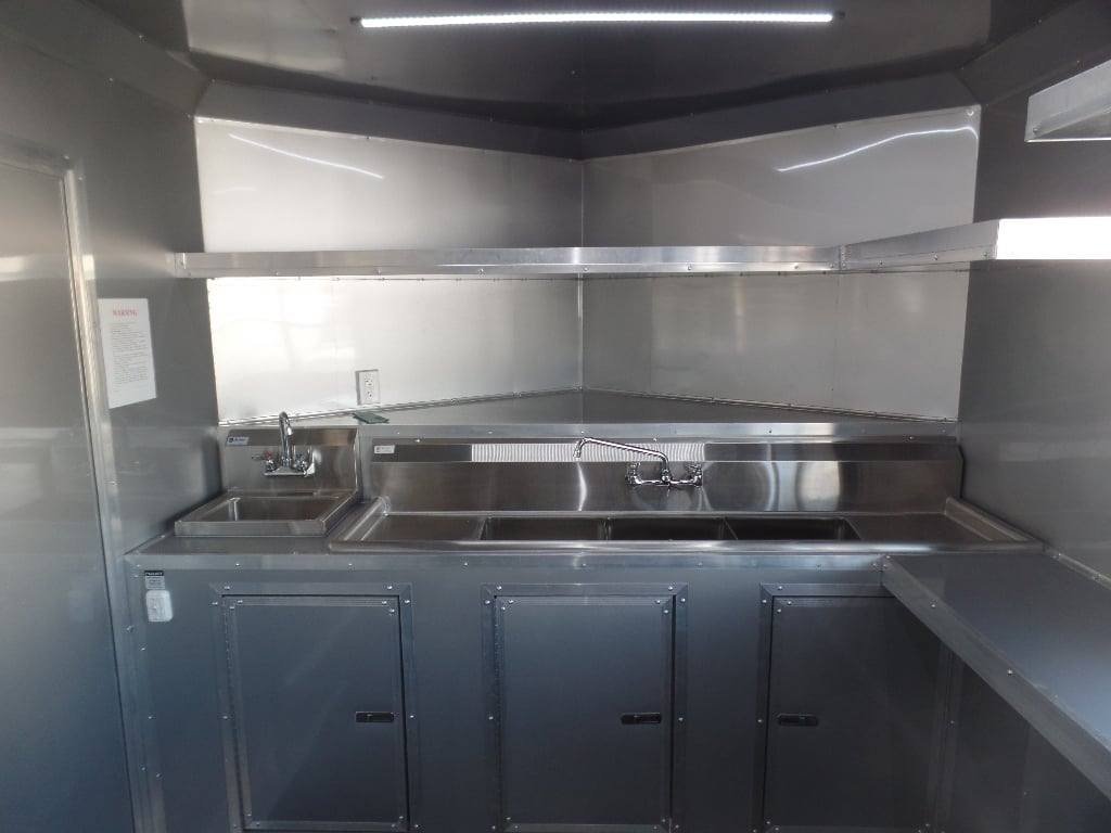 8.5′ x 24′ White Concession Food Trailer — photo 5