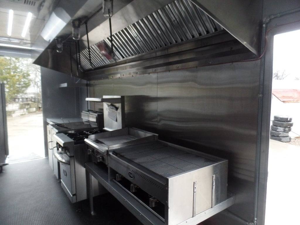 8.5′ x 20′ Charcoal Grey Concession Food Trailer With Appliances — photo 9