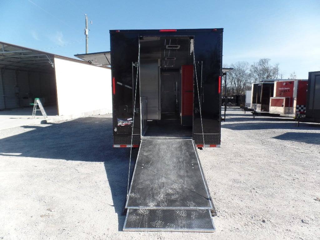 8.5′ x 34′ Black Goose Neck Concession Food Trailer With Appliances — photo 13