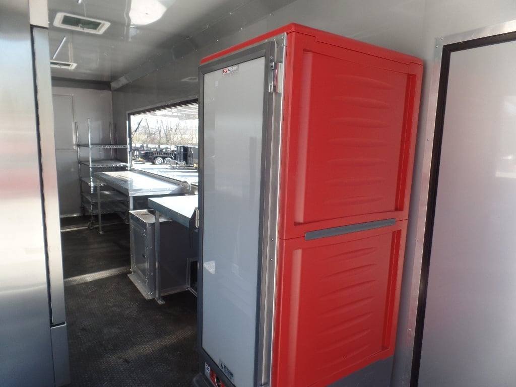 8.5′ x 34′ Black Goose Neck Concession Food Trailer With Appliances — photo 7