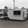 8.5 x 22 Elite White Trailer with rear porch and concession window