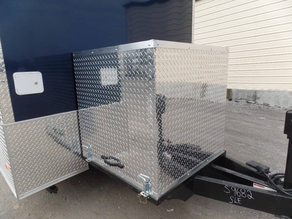 8.5′ x 18′ Indigo Blue Flat Nose Concession Food Trailer With Appliances — photo 11