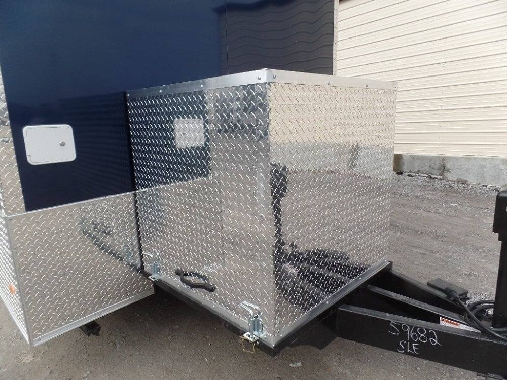 8.5′ x 18′ Indigo Blue Flat Nose Concession Food Trailer — photo 2
