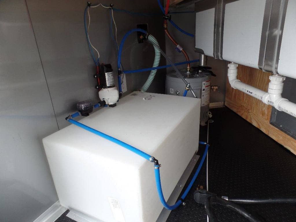 8.5′ x 24′ Charcoal Grey Concession BBQ Porch Food Trailer — photo 6