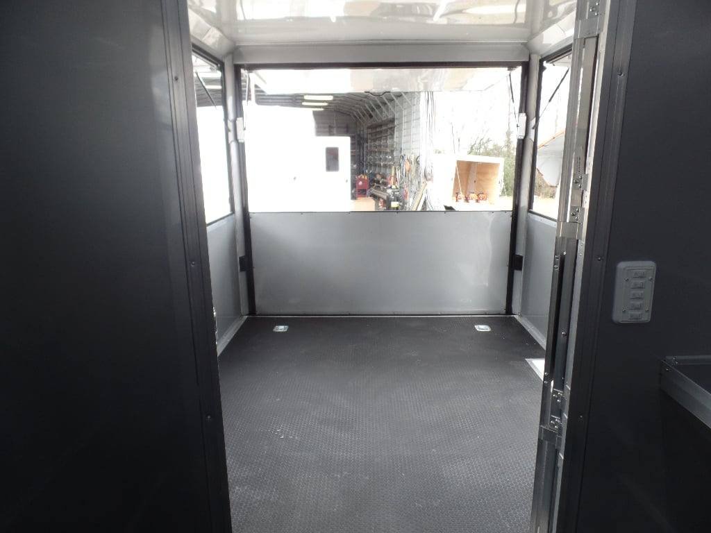 8.5′ x 24′ Charcoal Grey Concession BBQ Porch Food Trailer — photo 8
