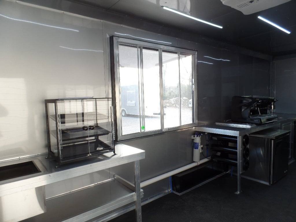 8.5′ x 24′ White Coffee Concession Food Trailer With Appliances — photo 3
