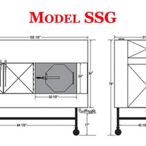 Ole Hickory SSG smoker front-loading rotisserie pit - view 3