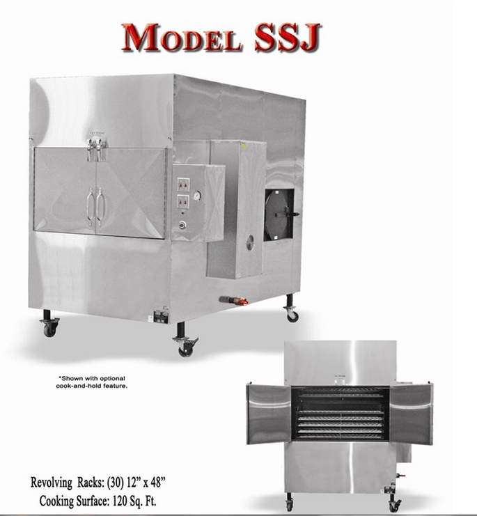 Ole Hickory Pits SSJ BBQ Smoker Commercial Rotating Racks 150 sq. ft. — photo 3
