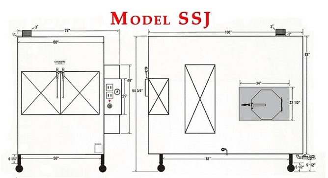 Ole Hickory Pits SSJ BBQ Smoker Commercial Rotating Racks 150 sq. ft. — photo 2