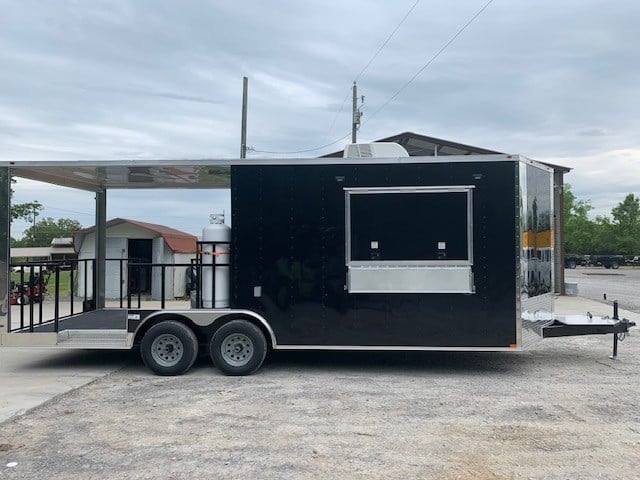 Concession Trailer 8.5′ X 22′ Black BBQ Food Event Catering — photo 2