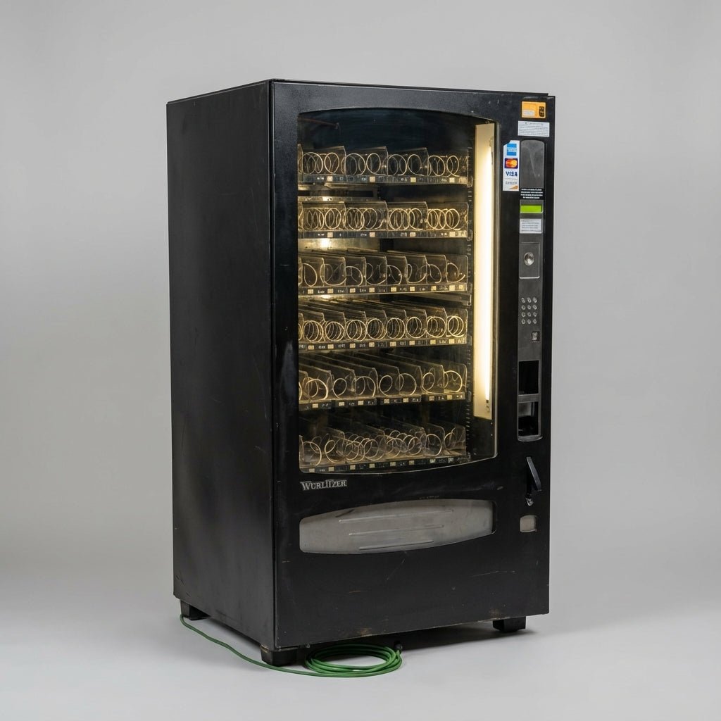 Wurlitzer 1000 Combo Snack & Drink Vending Machine — photo 3 Wurlitzer 1000 combo snack and drink vending machine - view 3