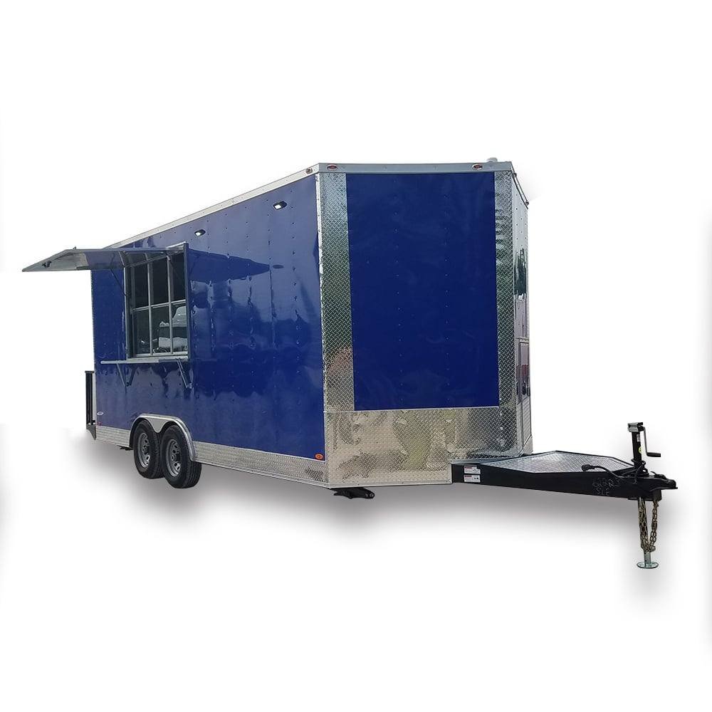 8.5′ x 19′ Cobalt Blue Food Concession Trailer