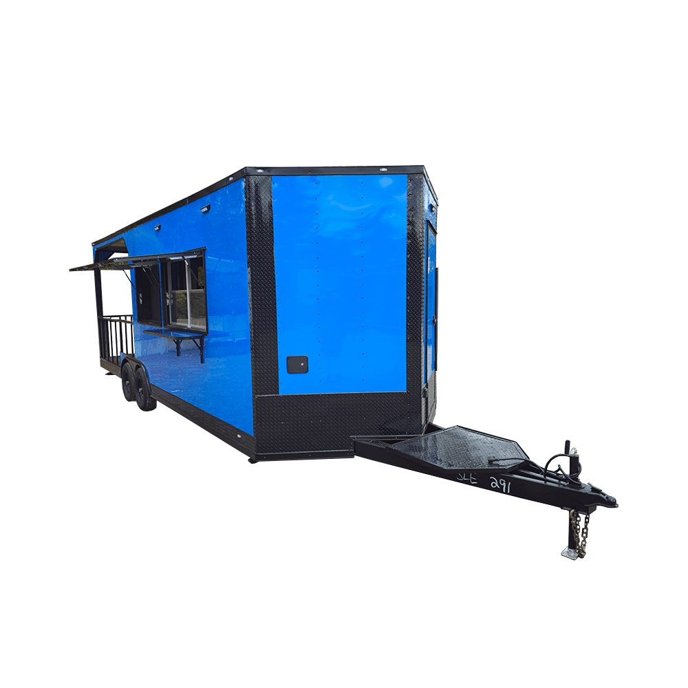 8.5′ X 24′ Cobalt Blue Concession Trailer Food Event Catering