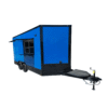 8.5 x 16 Pepsi Blue Trailer with commercial grease hood and stainless tables
