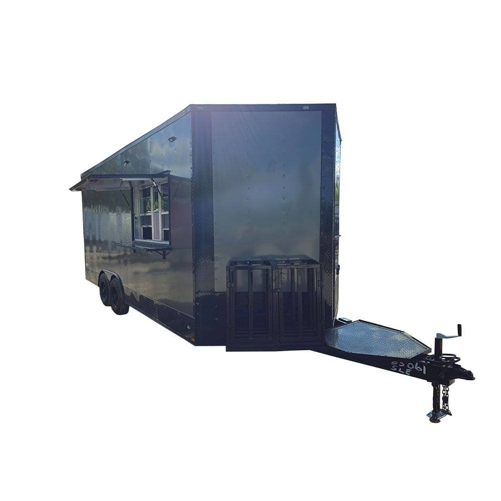 Concession Trailer 8.5′ X 20′ Charcoal Grey Food Event Catering