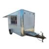 7 x 12 Hot Dog Trailer with stainless prep tables and service window