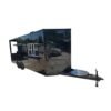 8.5 x 22 Black Catering Trailer with barn-door porch