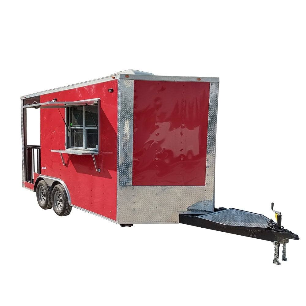 Concession Trailer 8.5′ X 14′ Red Pizza Event Catering