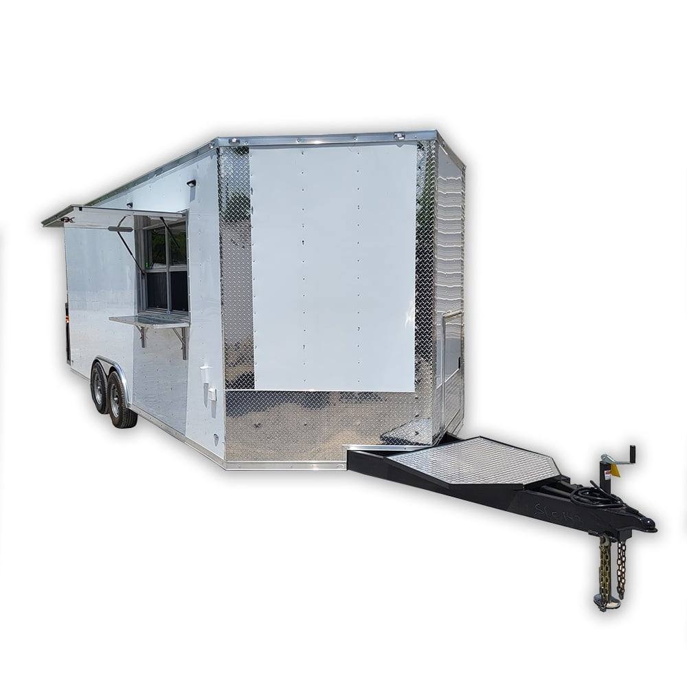 Concession Trailer 8.5′ X 20′ White Event Catering Food