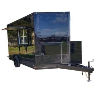 Concession Trailer 8.5' X 12' Black Food Event Catering