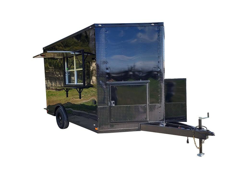 Concession Trailer 8.5′ X 12′ Black Food Event Catering
