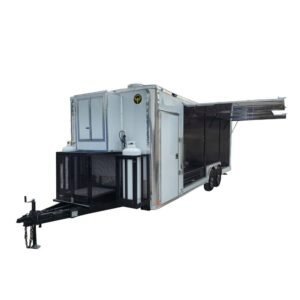 8.5' X 24' Flat Nose Concession Trailer Food Event Catering
