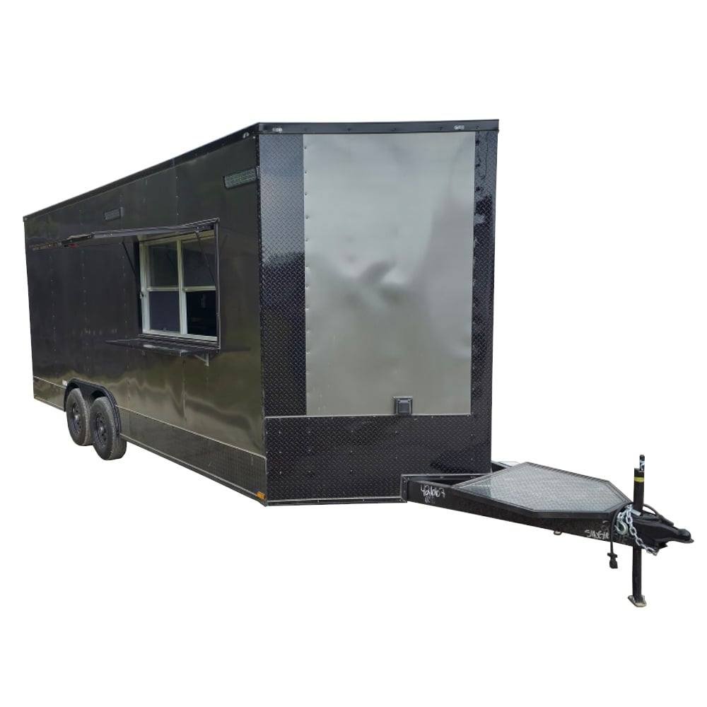 8.5′ X 16′ Charcoal Food Event Catering Concession Food Trailer