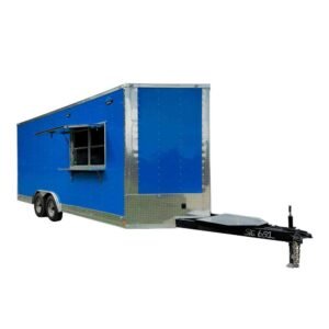 8.5' X 20' Cobalt Blue Food Event Catering Concession Trailer