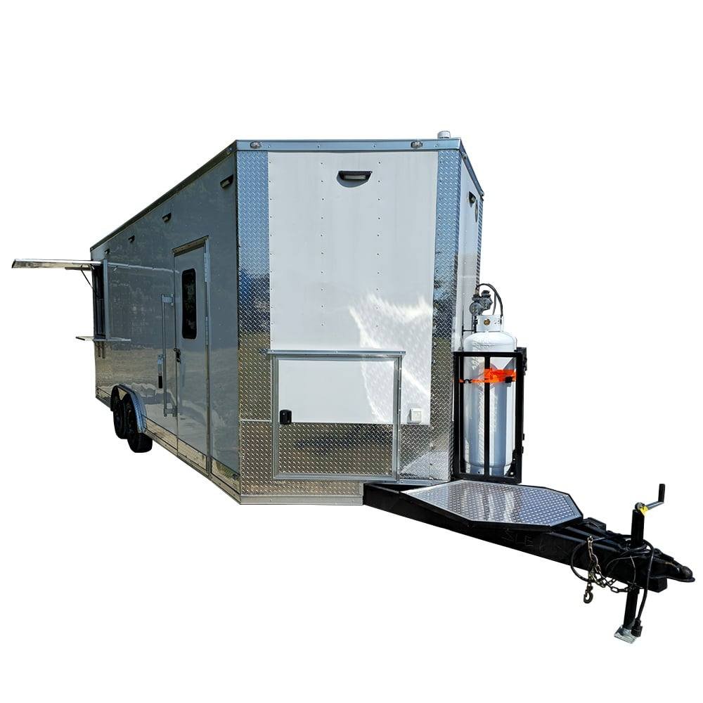8.5′ X 22′ White Concession Trailer Food Event Catering