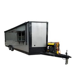 8.5' X 24'  Silver Concession Trailer Food Event Catering