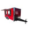 8.5 x 16 kettle corn trailer in red with silver trim
