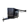 8.5 x 12 charcoal enclosed trailer with electric awning