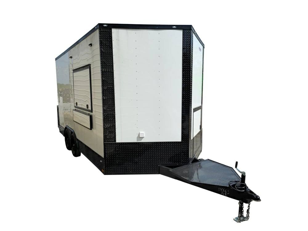 Concession 8.5′ X 16′ White Food Event Catering Trailer