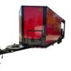 8.5 x 22 Red Smoker Trailer with included 250-gallon patio smoker