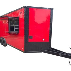 Concession Trailer 8.5' X 20' Red Pizza Vending