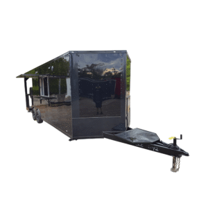 Concession Trailer 8.5' X 24' Black Event BBQ Catering