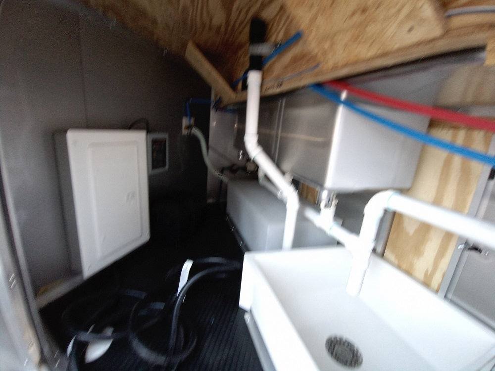 8.5′ x 24′ White V-Nose Concession Trailer with Appliances — photo 5