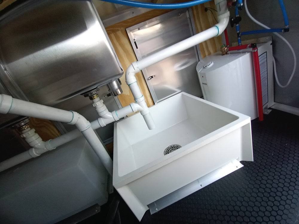 8.5′ x 24′ White V-Nose Concession Trailer with Appliances — photo 6